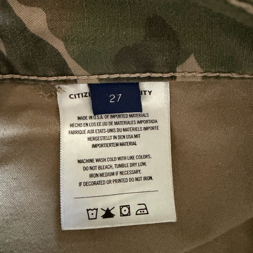 Citizens of Humanity Marcelle Camo Cargo Pants size 27 - Picture 4 of 7